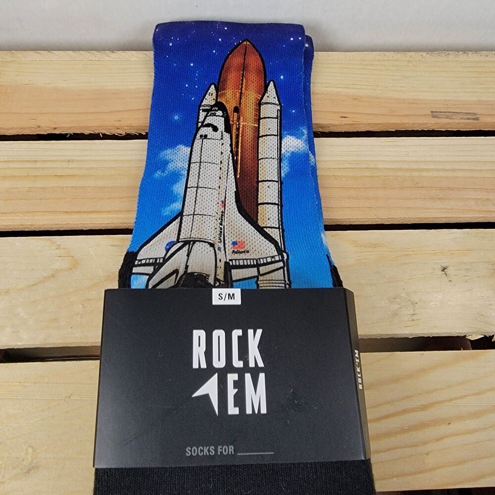 Rock 'Em Socks Shuttle Launch - Size S/M NWT